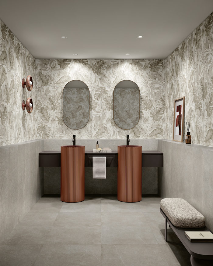 Grès cérame Love Tiles 60x60x0.8 Blanc ou Beige